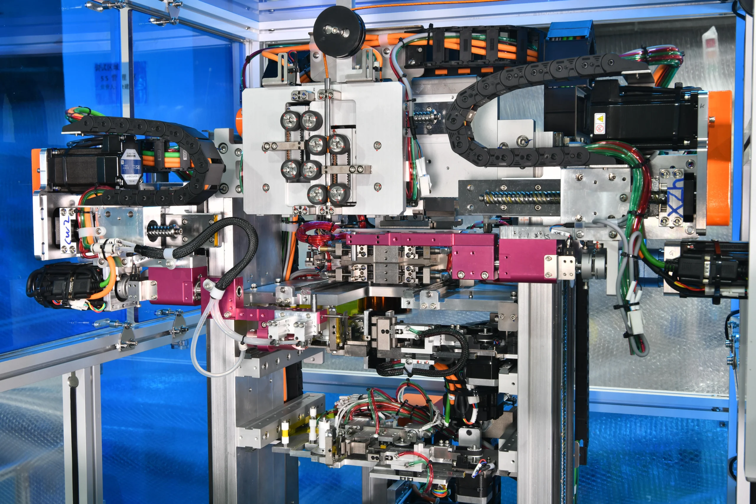 Custom robotic non-standard automation process cell