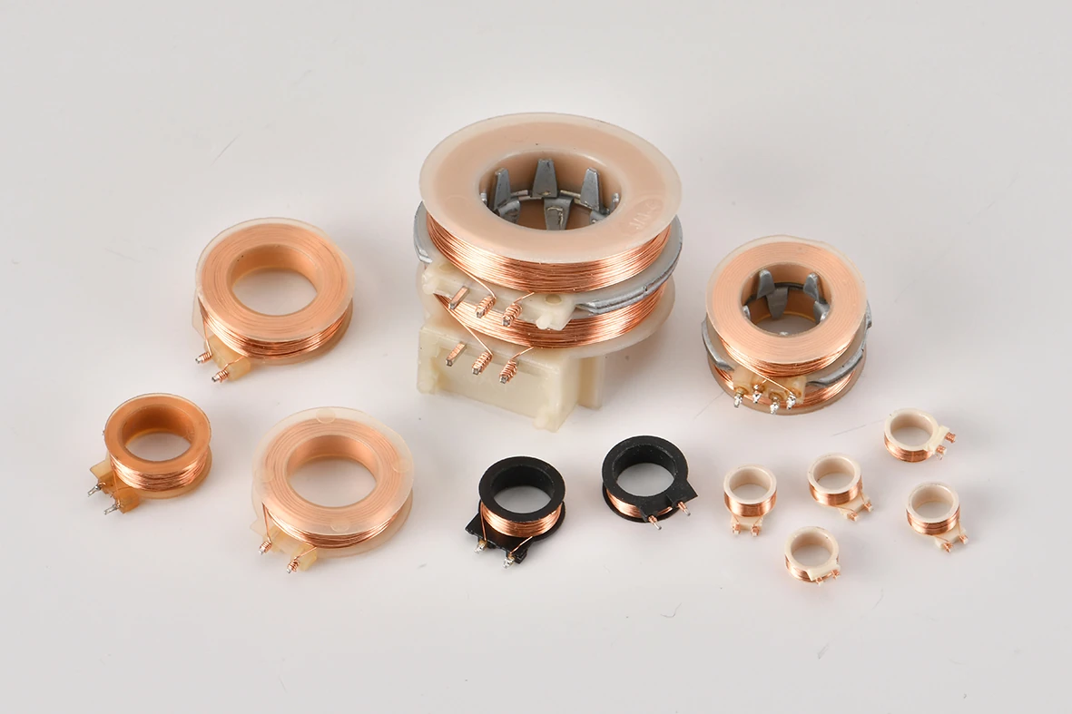 Precision coil close-up for the top helper card