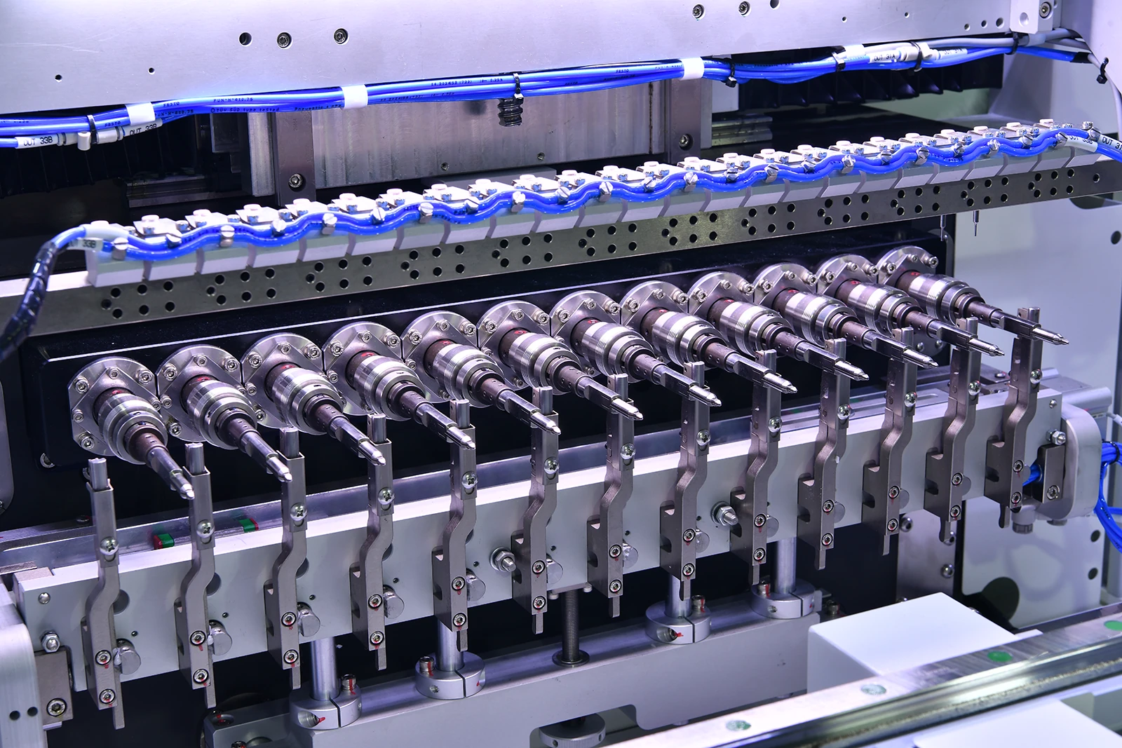 Assembly, welding and testing process cards for turnkey line automation